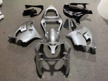 Affordable 2002-2003 Silver Glossy Black Kawasaki ZX9R Motorcycle Fairing Kit Canada