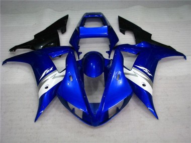 Affordable 2002-2003 Blue White Yamaha YZF R1 Motorcycle Fairing Kits Canada