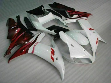 Affordable 2002-2003 White Yamaha YZF R1 Bike Fairing Kit Canada