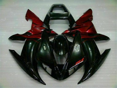 Affordable 2002-2003 Black Red Yamaha YZF R1 Bike Fairing Canada