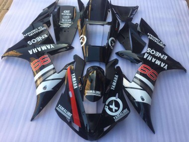 Affordable 2002-2003 Black White Yamaha YZF R1 Motorcycle Replacement Fairings Canada