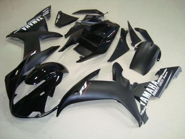 Affordable 2002-2003 Matte Black White Yamaha YZF R1 Motorcycle Fairings Canada