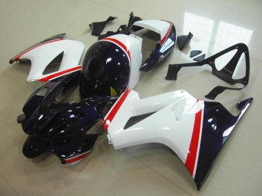 Affordable 2002-2013 White Dark Blue Honda VFR800 Motorbike Fairing Canada