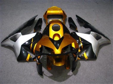 Affordable 2003-2004 Gold Silver Black Honda CBR600RR Bike Fairings Canada