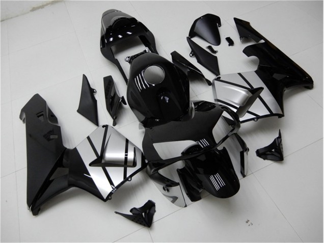 Affordable 2003-2004 Black Silver Honda CBR600RR Bike Fairing Canada Affordable 2003-2004 Black Silver Honda CBR600RR Bike Fairing Canada