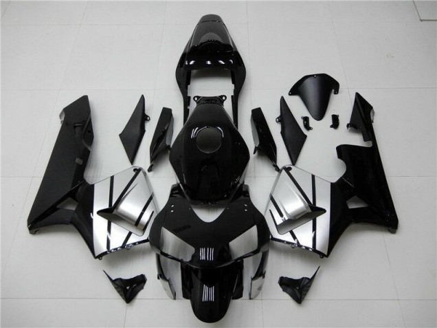 Affordable 2003-2004 Black Silver Honda CBR600RR Bike Fairing Canada Affordable 2003-2004 Black Silver Honda CBR600RR Bike Fairing Canada