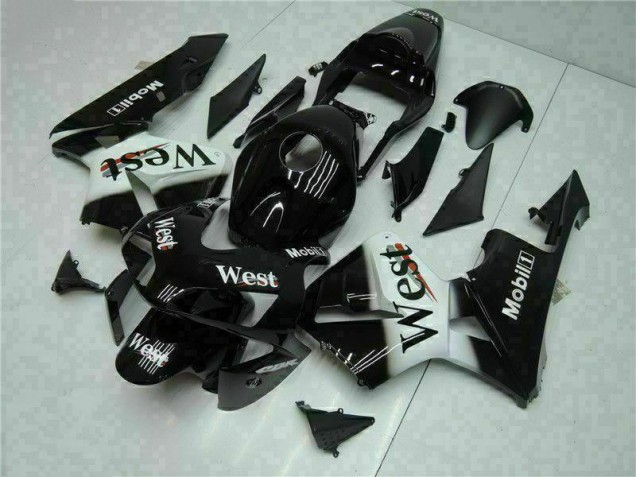 Affordable 2003-2004 Black West Honda CBR600RR Motorcycle Fairings Kit Canada