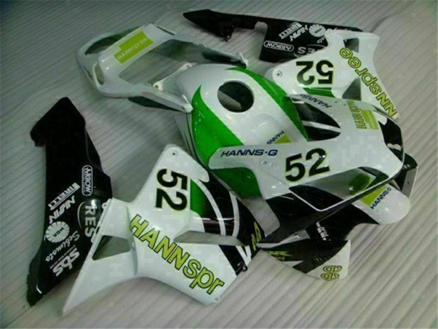 Affordable 2003-2004 Green White Black Honda CBR600RR Bike Fairing Kit Canada