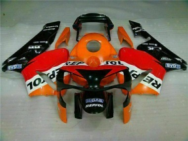 Affordable 2003-2004 Orange Repsol Honda CBR600RR Motorbike Fairing Kits Canada