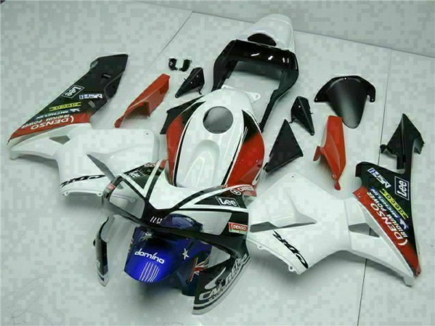 Affordable 2003-2004 White Blue Honda CBR600RR Motorcylce Fairings Canada