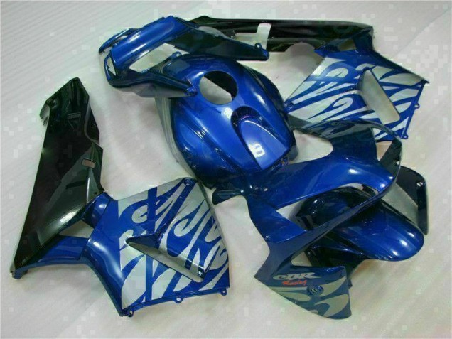 Affordable 2003-2004 Blue with Silver Flame Honda CBR600RR Motorbike Fairing Canada