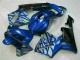 Affordable 2003-2004 Blue with Silver Flame Honda CBR600RR Motorbike Fairing Canada