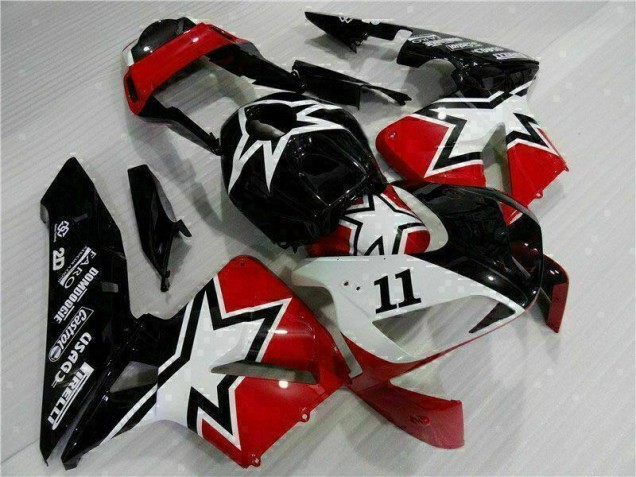 Affordable 2003-2004 Black White 11 Honda CBR600RR Moto Fairings Canada
