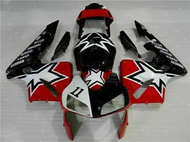 Affordable 2003-2004 Black White 11 Honda CBR600RR Moto Fairings Canada