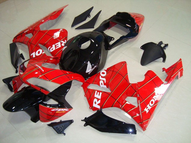 Affordable 2003-2004 Black Spider Man Repsol Honda CBR600RR Motorcycle Fairing Kits Canada Affordable 2003-2004 Black Spider Man Repsol Honda CBR600RR Motorcycle Fairing Kits Canada