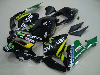 Affordable 2003-2004 Black Movistar Honda CBR600RR Bike Fairing Canada