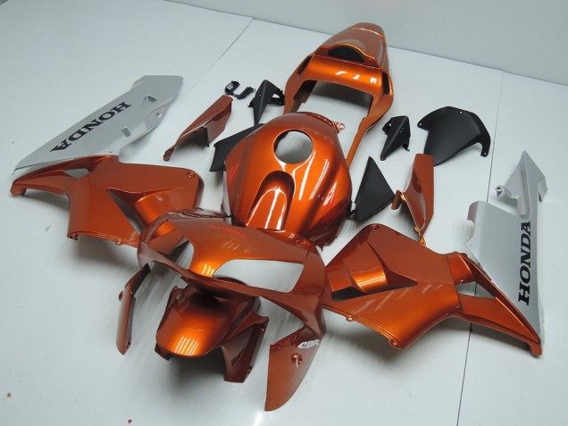Affordable 2003-2004 Orange Silver Honda CBR600RR Motorbike Fairing Canada