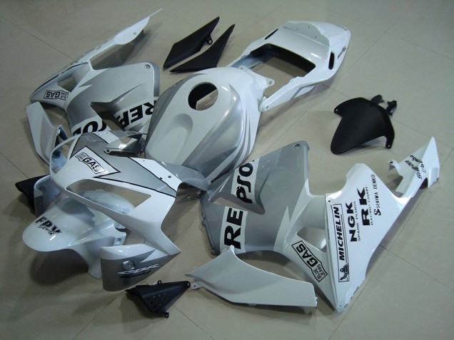Affordable 2003-2004 Repsol White Silver Honda CBR600RR Motorcycle Fairings Kits Canada Affordable 2003-2004 Repsol White Silver Honda CBR600RR Motorcycle Fairings Kits Canada
