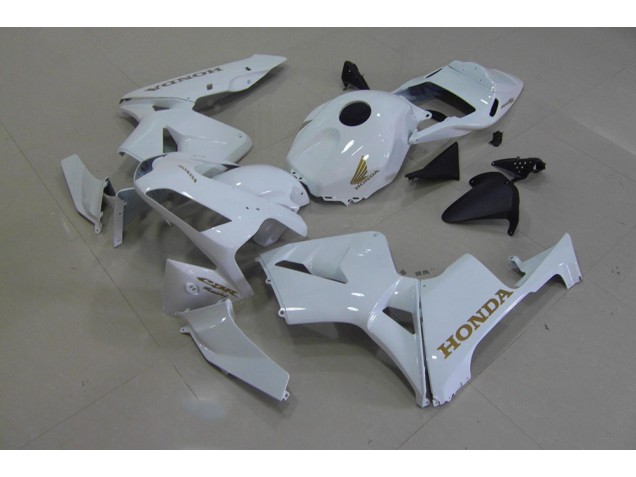Affordable 2003-2004 White Gold Honda CBR600RR Replacement Fairings Canada Affordable 2003-2004 White Gold Honda CBR600RR Replacement Fairings Canada