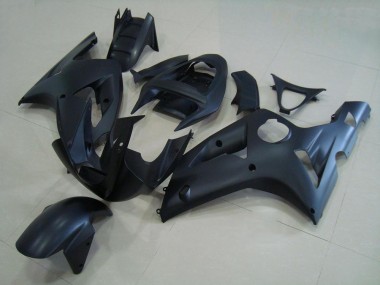 Affordable 2003-2004 Matte Black Kawasaki ZX6R Motorcycle Fairing Kits Canada