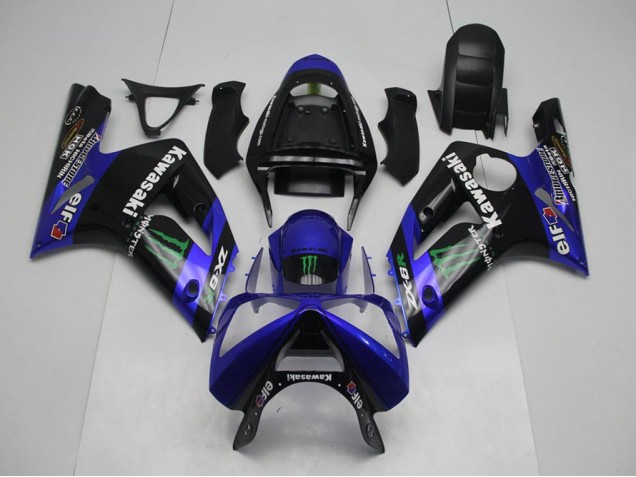 Affordable 2003-2004 Blue Monster Kawasaki ZX6R Motorbike Fairing Canada Affordable 2003-2004 Blue Monster Kawasaki ZX6R Motorbike Fairing Canada