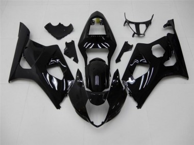 Affordable 2003-2004 Glossy Black Suzuki GSXR 1000 Motorcycle Fairings Kits Canada