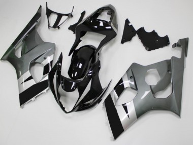 Affordable 2003-2004 Black Grey Suzuki GSXR 1000 Moto Fairings Canada
