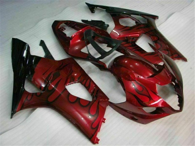 Affordable 2003-2004 Red Suzuki GSXR 1000 Motorcycle Fairings Kit Canada