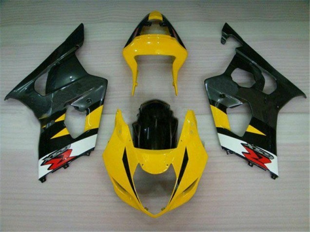 Affordable 2003-2004 Yellow Black Suzuki GSXR 1000 Motorcycle Fairings Kit Canada