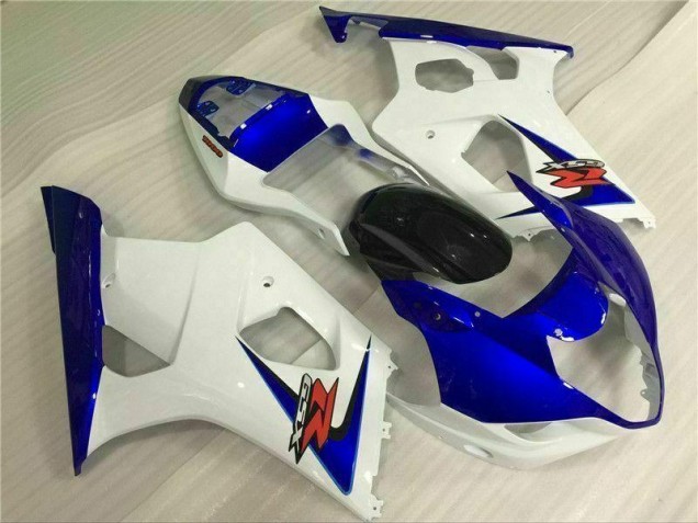 Affordable 2003-2004 White Blue Suzuki GSXR 1000 Bike Fairings Canada
