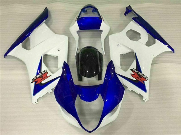 Affordable 2003-2004 White Blue Suzuki GSXR 1000 Bike Fairings Canada