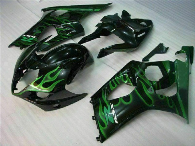 Affordable 2003-2004 Green Black Suzuki GSXR 1000 Motorbike Fairing Canada Affordable 2003-2004 Green Black Suzuki GSXR 1000 Motorbike Fairing Canada