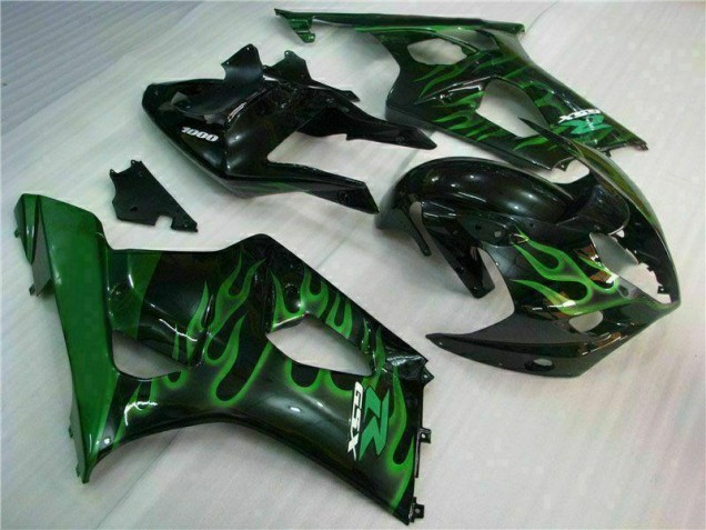 Affordable 2003-2004 Green Black Suzuki GSXR 1000 Motorbike Fairing Canada Affordable 2003-2004 Green Black Suzuki GSXR 1000 Motorbike Fairing Canada