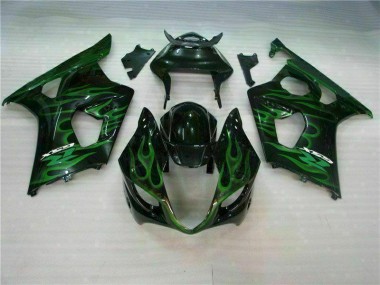 Affordable 2003-2004 Green Black Suzuki GSXR 1000 Motorbike Fairing Canada
