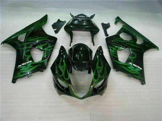 Affordable 2003-2004 Green Black Suzuki GSXR 1000 Motorbike Fairing Canada Affordable 2003-2004 Green Black Suzuki GSXR 1000 Motorbike Fairing Canada