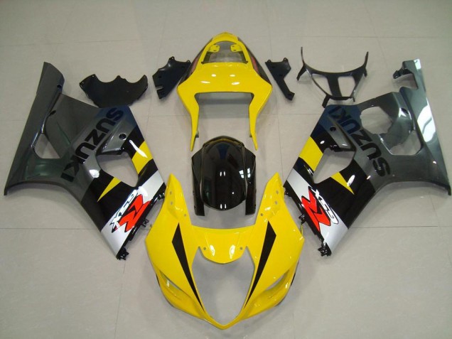 Affordable 2003-2004 Yellow Grey Suzuki GSXR 1000 Motorcycle Fairing Kits Canada