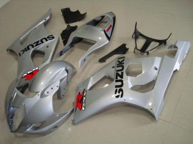 Affordable 2003-2004 Silver Suzuki GSXR 1000 Bike Fairing Kit Canada