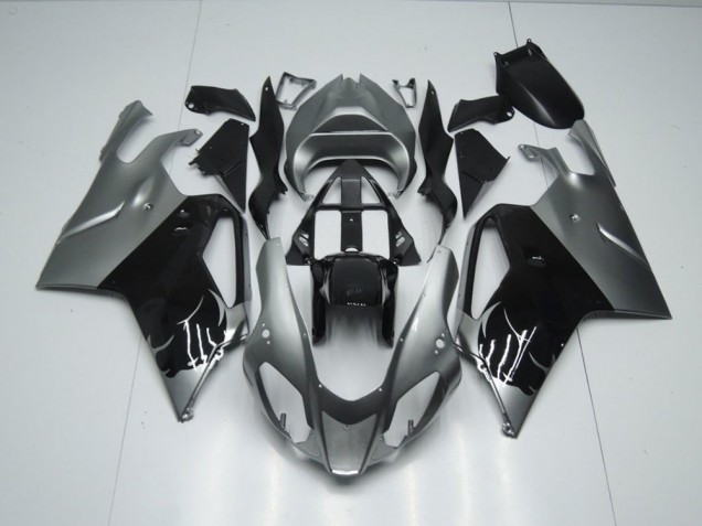 Affordable 2003-2006 Grey and Black Aprilia RSV1000 Bike Fairing Kit Canada