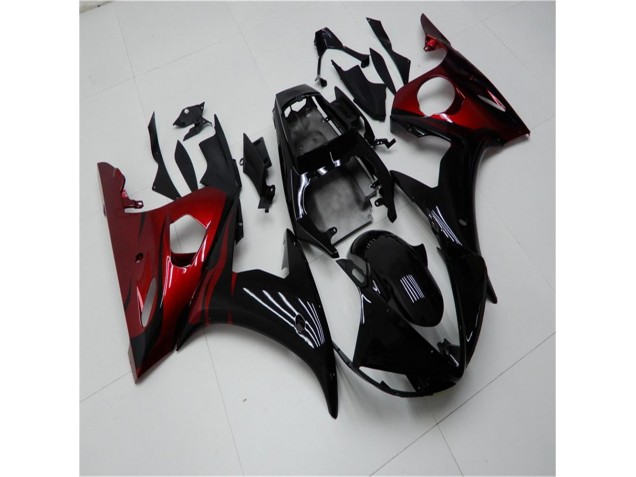 Affordable 2003-2005 Black Red Yamaha YZF R6 Motorcycle Replacement Fairings Canada Affordable 2003-2005 Black Red Yamaha YZF R6 Motorcycle Replacement Fairings Canada