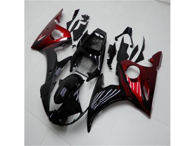 Affordable 2003-2005 Black Red Yamaha YZF R6 Motorcycle Replacement Fairings Canada Affordable 2003-2005 Black Red Yamaha YZF R6 Motorcycle Replacement Fairings Canada
