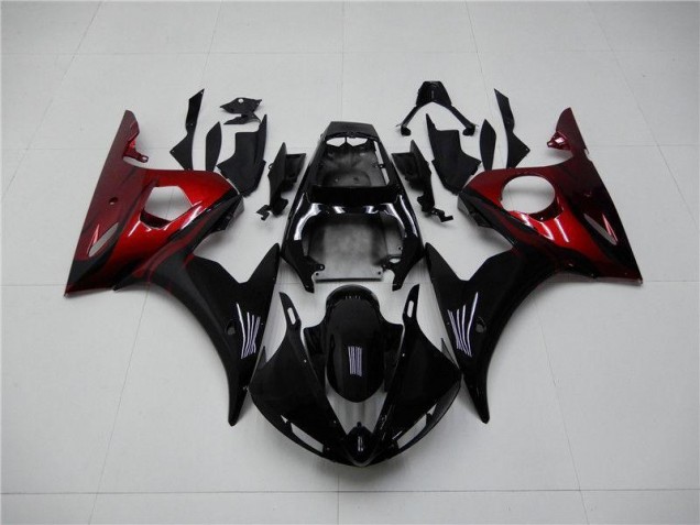 Affordable 2003-2005 Black Red Yamaha YZF R6 Motorcycle Replacement Fairings Canada Affordable 2003-2005 Black Red Yamaha YZF R6 Motorcycle Replacement Fairings Canada