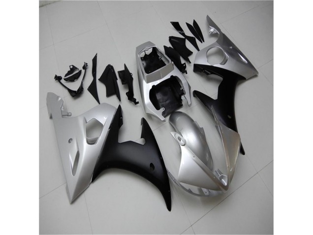 Affordable 2003-2005 Silver Black Yamaha YZF R6 Motorcylce Fairings Canada