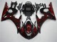 Affordable 2003-2005 Black Red Flame Yamaha YZF R6 Motorcycle Fairing Canada Affordable 2003-2005 Black Red Flame Yamaha YZF R6 Motorcycle Fairing Canada