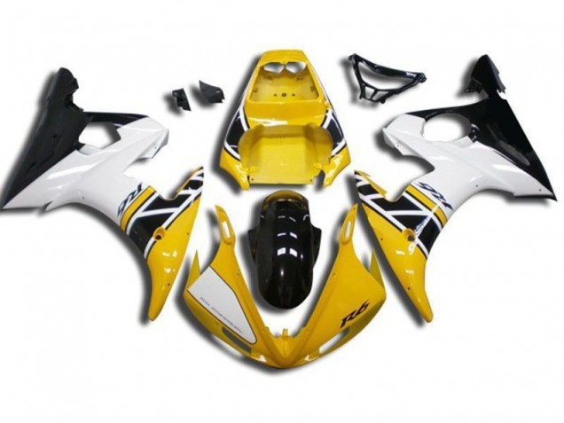 Affordable 2003-2005 Yellow Yamaha YZF R6 Bike Fairings Canada