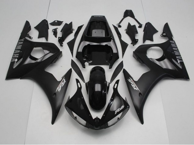 Affordable 2003-2005 Black with Silver Decals Yamaha YZF R6 Motorcycle Fairing Kits Canada Affordable 2003-2005 Black with Silver Decals Yamaha YZF R6 Motorcycle Fairing Kits Canada