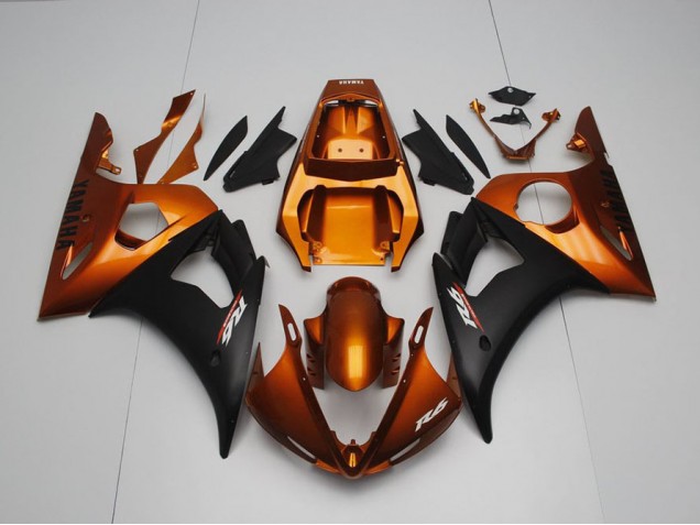 Affordable 2003-2005 Brown and Matte Black Yamaha YZF R6 Bike Fairings Canada Affordable 2003-2005 Brown and Matte Black Yamaha YZF R6 Bike Fairings Canada
