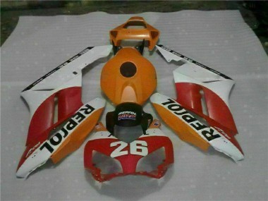 Affordable 2004-2005 Orange Red Repsol 26 Honda CBR1000RR Motorcycle Bodywork Canada