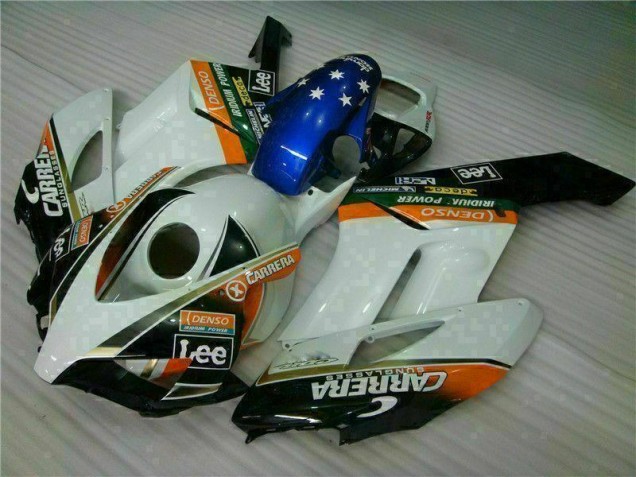 Affordable 2004-2005 White Blue Honda CBR1000RR Replacement Fairings Canada