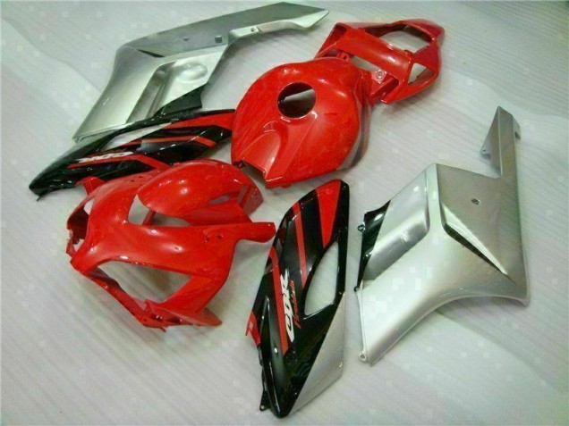Affordable 2004-2005 Red Silver Honda CBR1000RR Moto Fairings Canada
