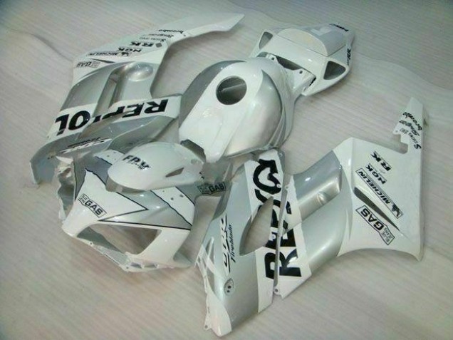Affordable 2004-2005 Silver White Repsol Honda CBR1000RR Motor Fairings Canada